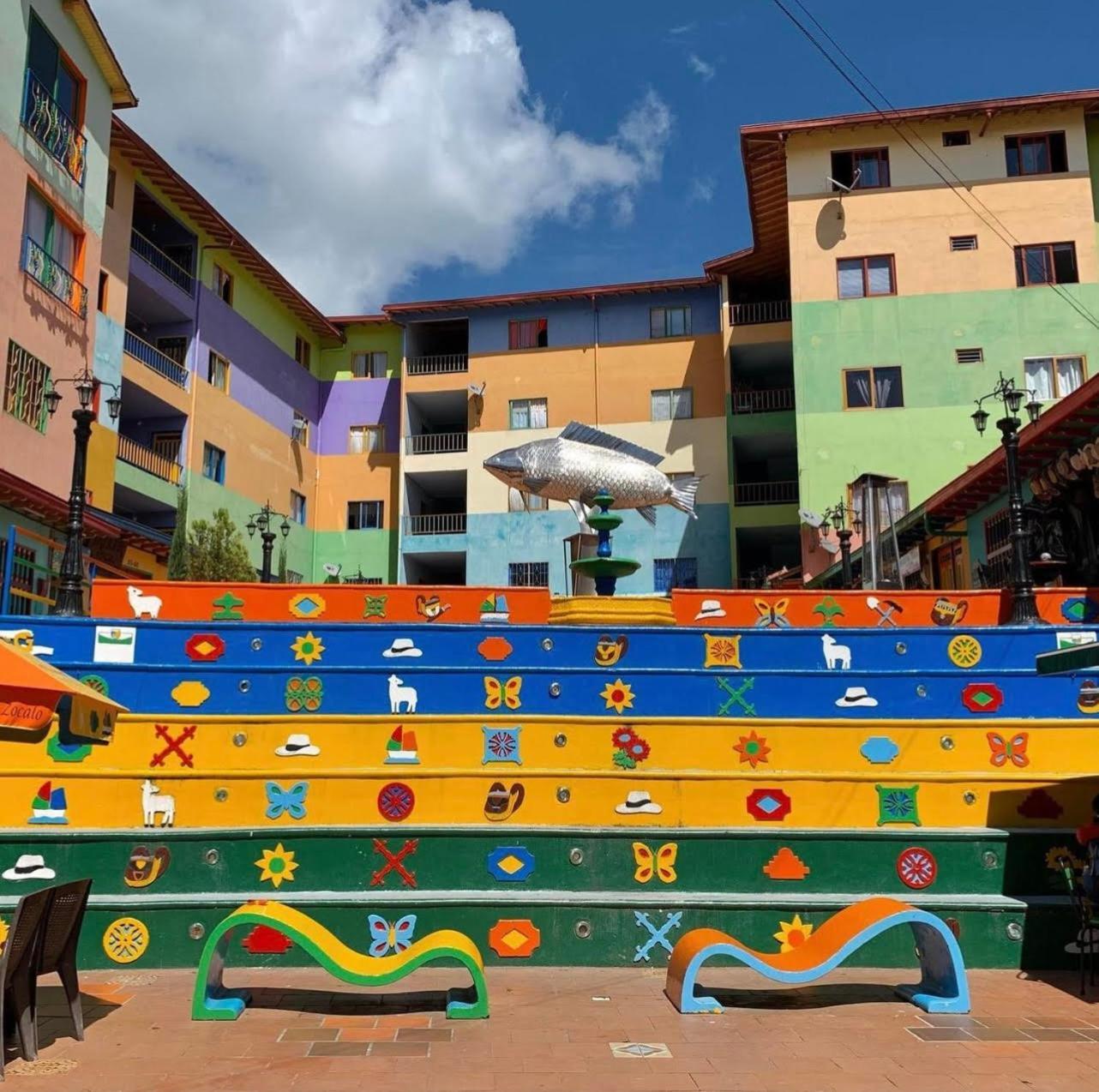 Apartmán Apartamento Plazoleta De Colores Guatapé Exteriér fotografie